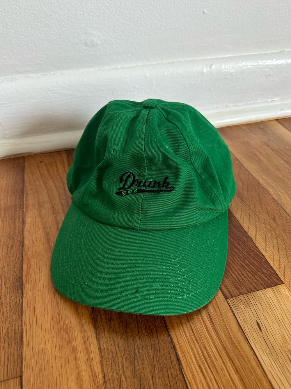 Spencer's Green "Drunk" Embroidered Baseball Cap